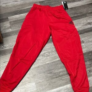Adidas Men's Red Joggers